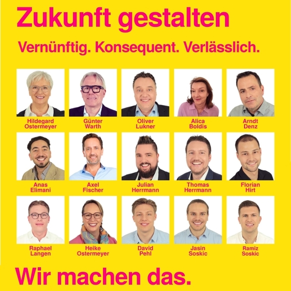 Wahl zum Gemeinderat Biberach: Die Kandidatinnen und Kandidaten der Freien Demokraten (FDP) zur Gemeinderatswahl 2024